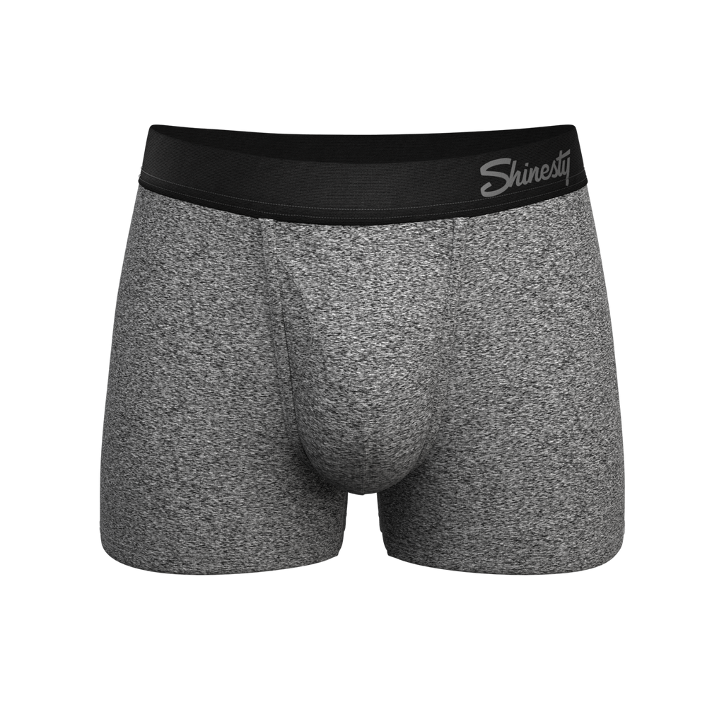 The Seattle Skyline | Black Marble Heather Ball Hammock® Pouch Trunk Underwear