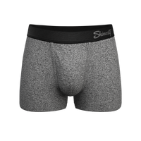 The Seattle Skyline | Black Marble Heather Ball Hammock® Pouch Trunk Underwear
