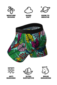 tropical green pouch underwear