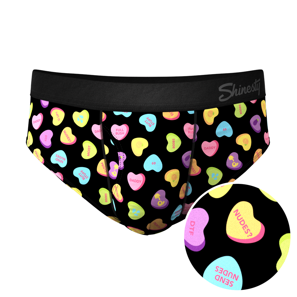 The Smooth Talker | Candy Hearts Ball Hammock® Pouch Underwear Briefs