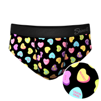 The Smooth Talker | Candy Hearts Ball Hammock® Pouch Underwear Briefs