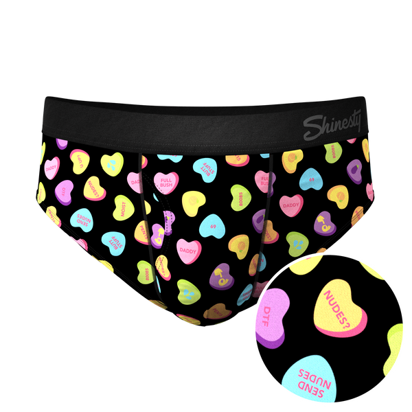 The Smooth Talker | Candy Hearts Ball Hammock® Pouch Underwear Briefs