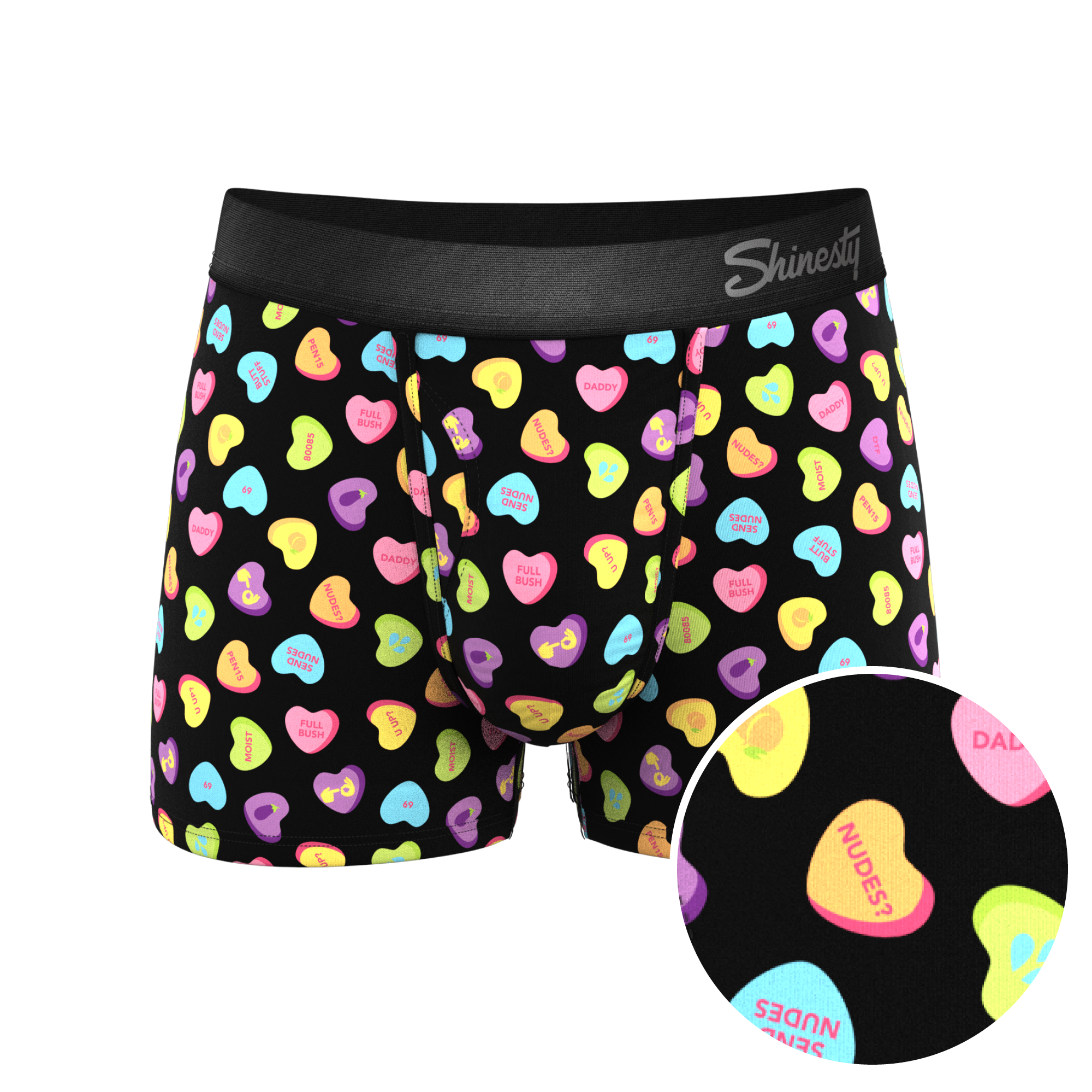 Conversation Hearts Men's Boxer Briefs Underwear