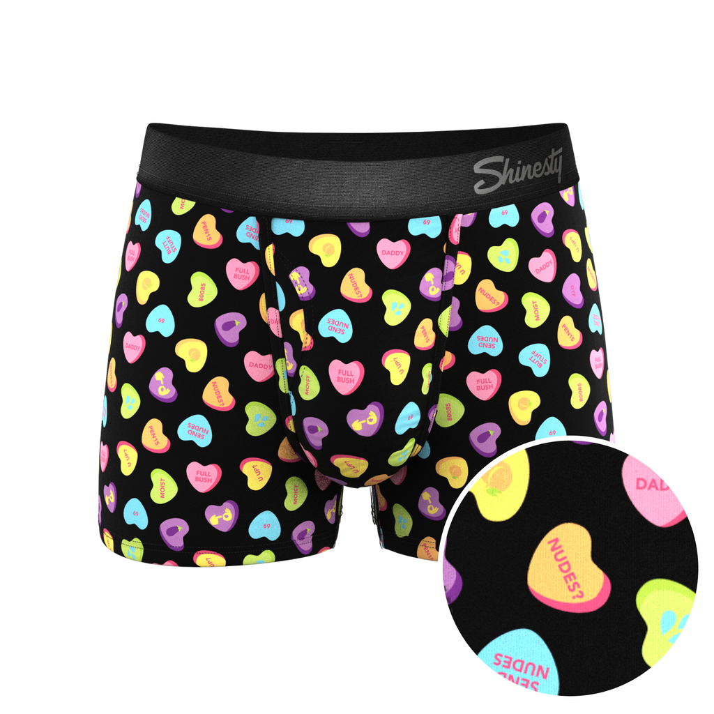 The Smooth Talker | Candy Hearts Ball Hammock® Pouch Trunks Underwear