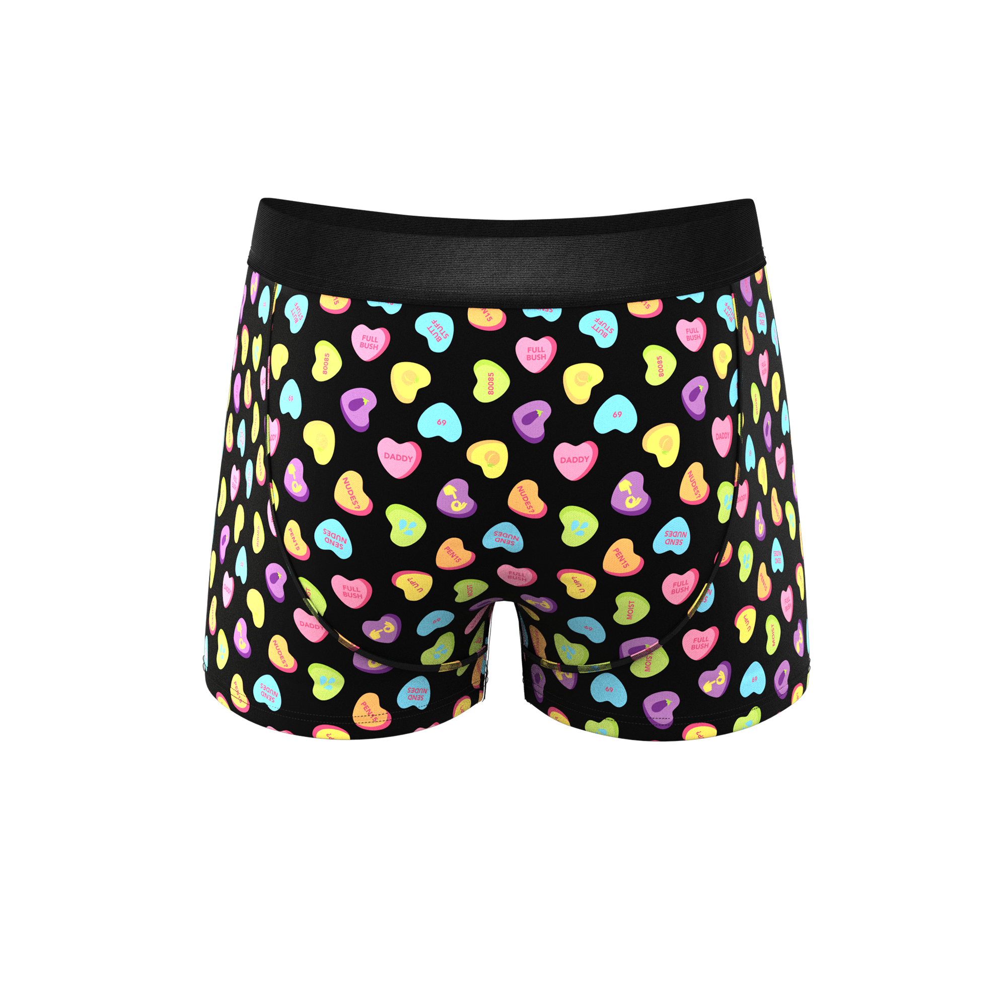 Bittersweet Candy Hearts Men's Trunk Boxer Brief Underwear