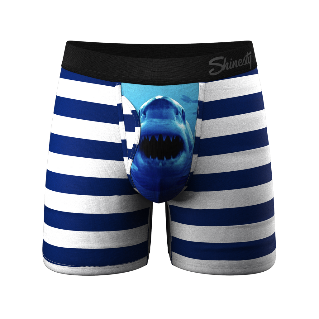 The Snack Attack | Shark Ball Hammock Pouch Underwear With Fly