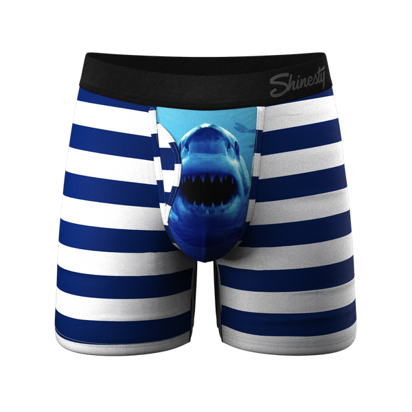 The Snack Attack | Shark Ball Hammock Pouch Underwear With Fly