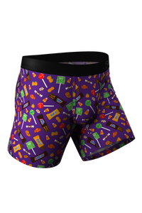funny candy pattern halloween boxers