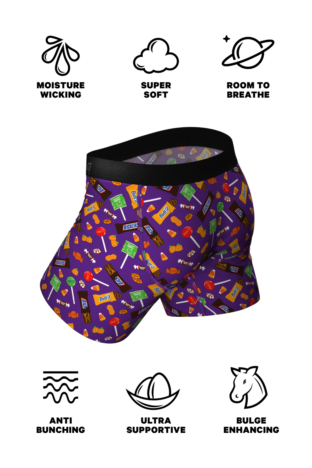 mens candy printed boxers