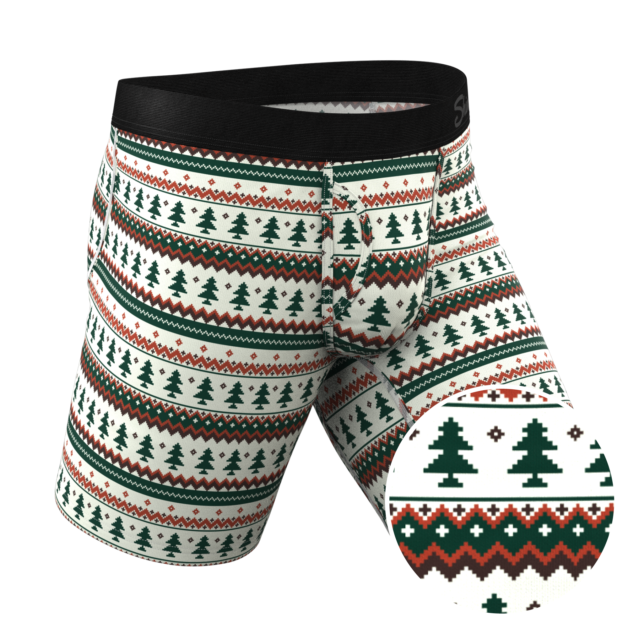 Fair Isle Tree Ball Hammock® Pouch Underwear