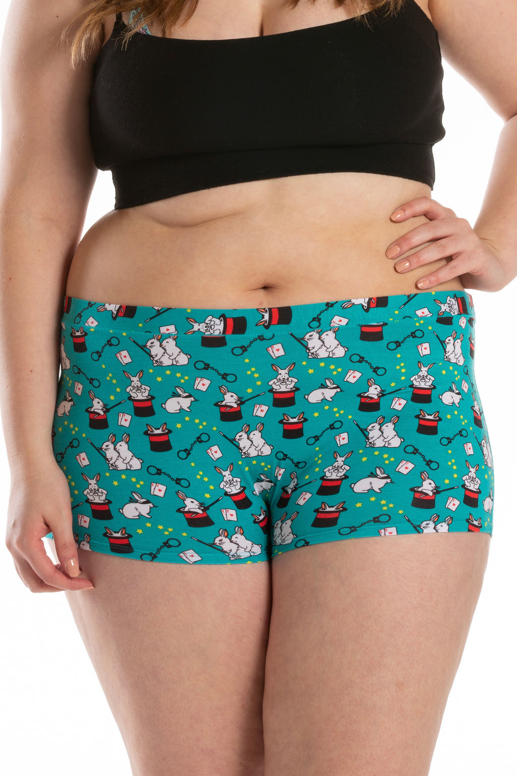 women's magic bunny boyshort