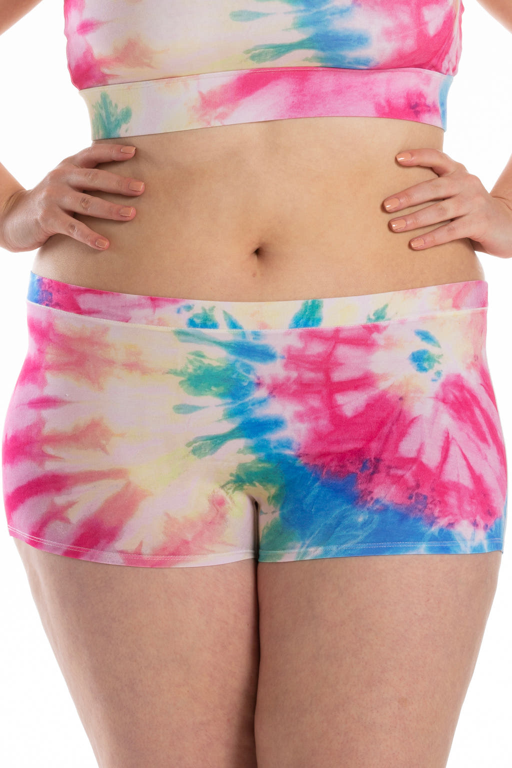 women's tie dye boyshort underwear