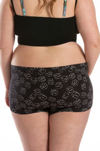 women's glow in the dark dice modal underwear