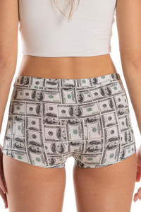 black and white money modal boyshort