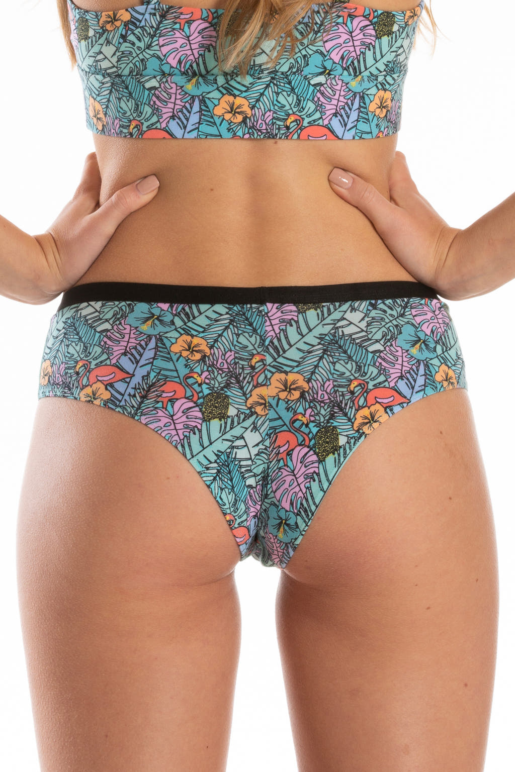 women's tropical flamingo underwear