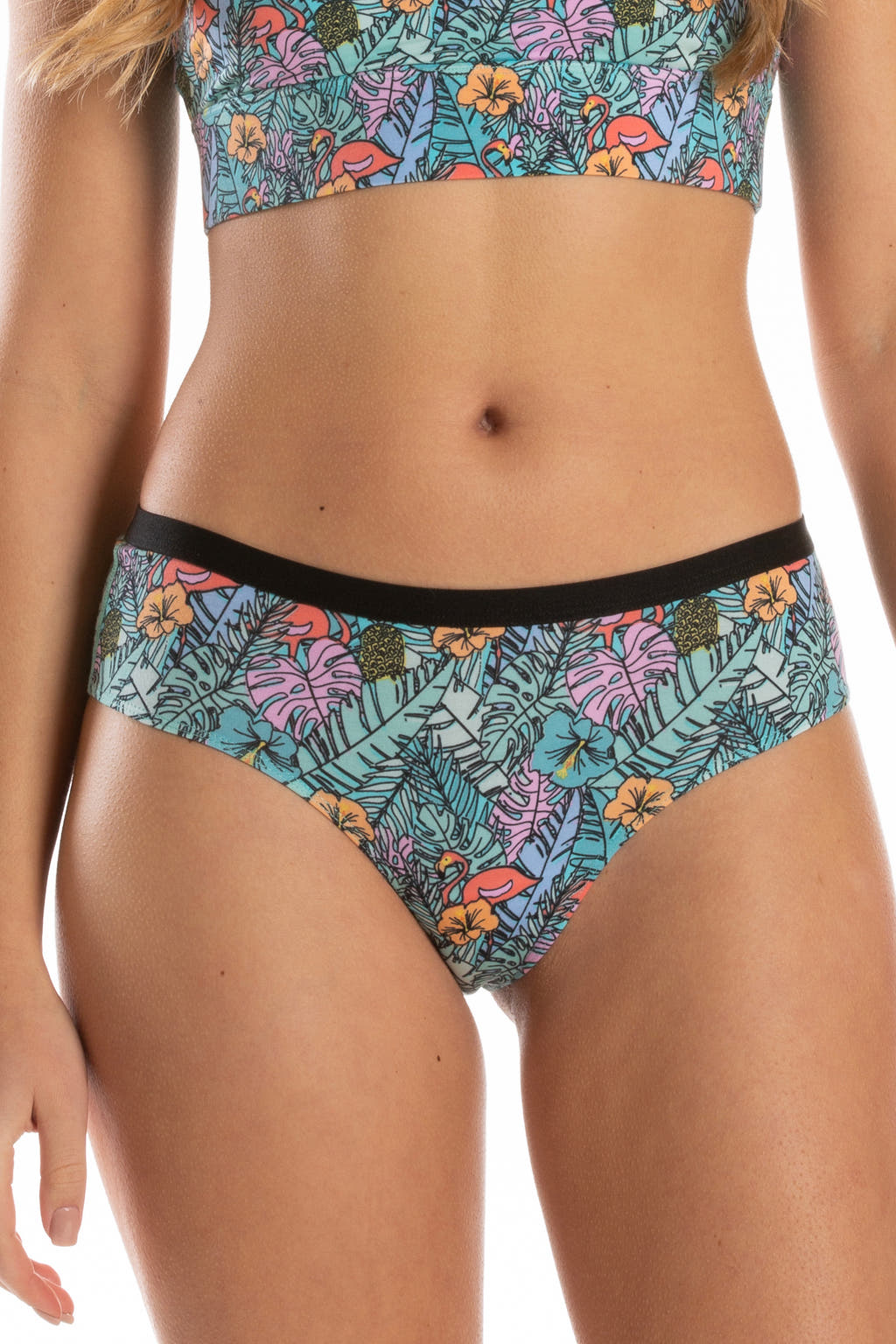 The Hot Tropic | Tropical Flamingo Cheeky Underwear