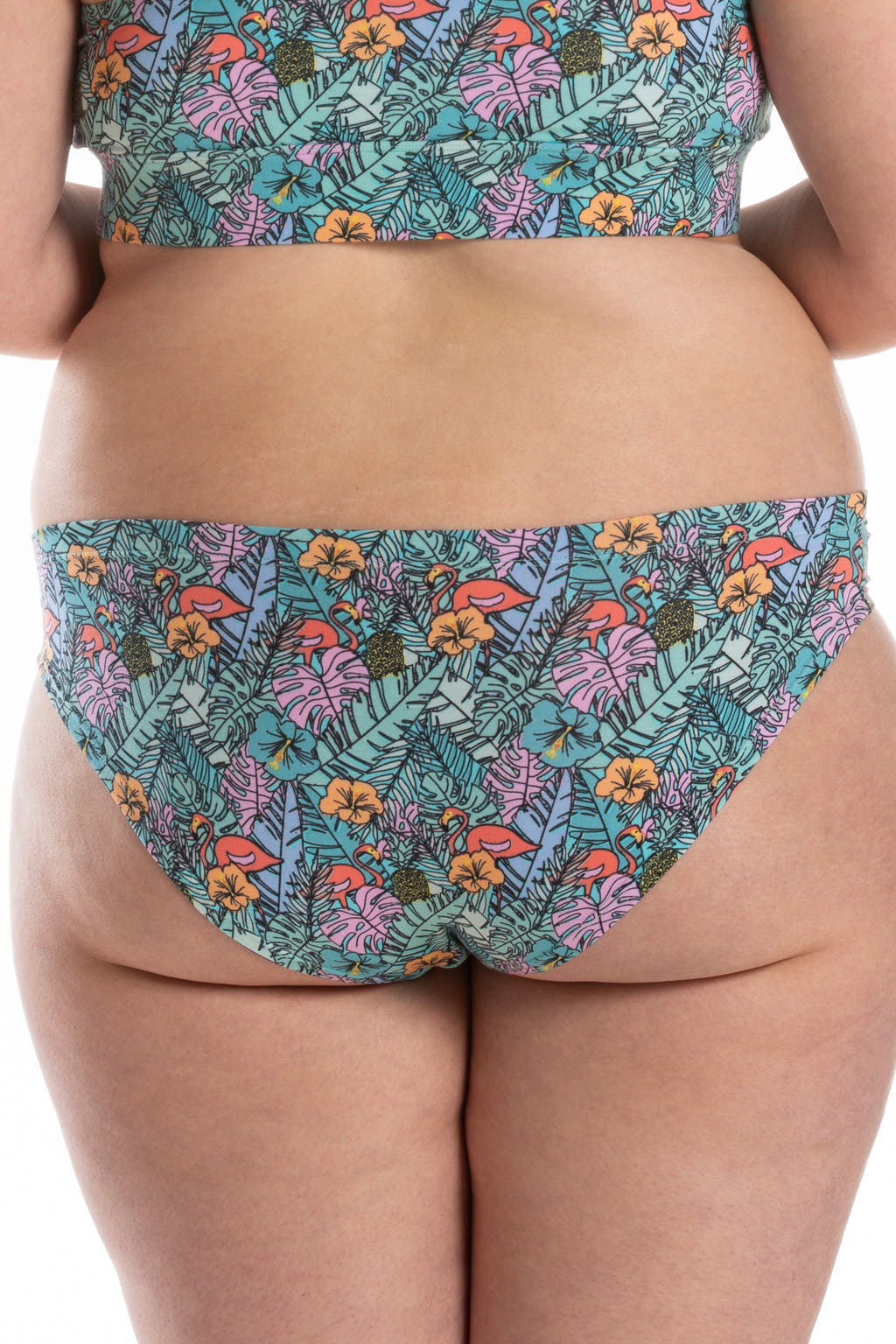 printed tropical flamingo bikini