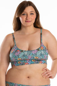 women's tropical flamingo bralette