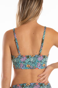 hot tropic flamingo bralette