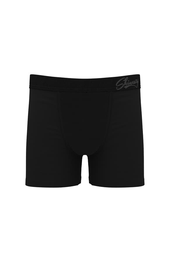 The Threat Level Midnight | Solid Black Boys Boxers