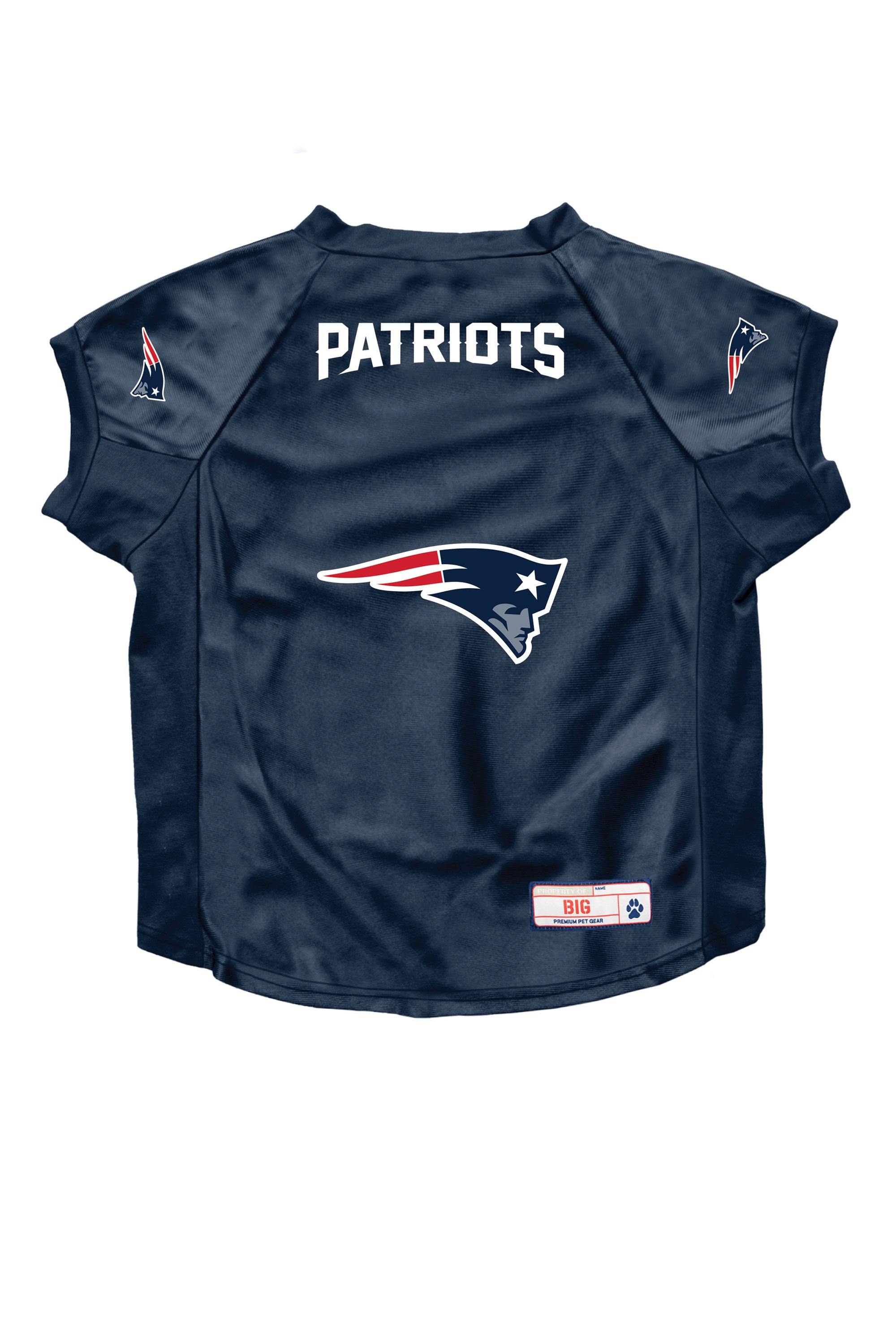 New England Patriots Pet Stretch Jersey - Large