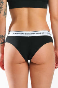 Shinesty solid black cheeky underwear