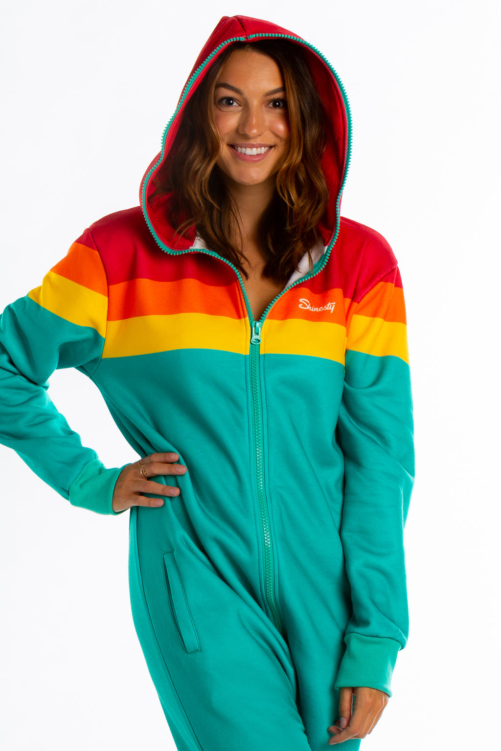 Bright Colorful Comfy Onesie with Hood