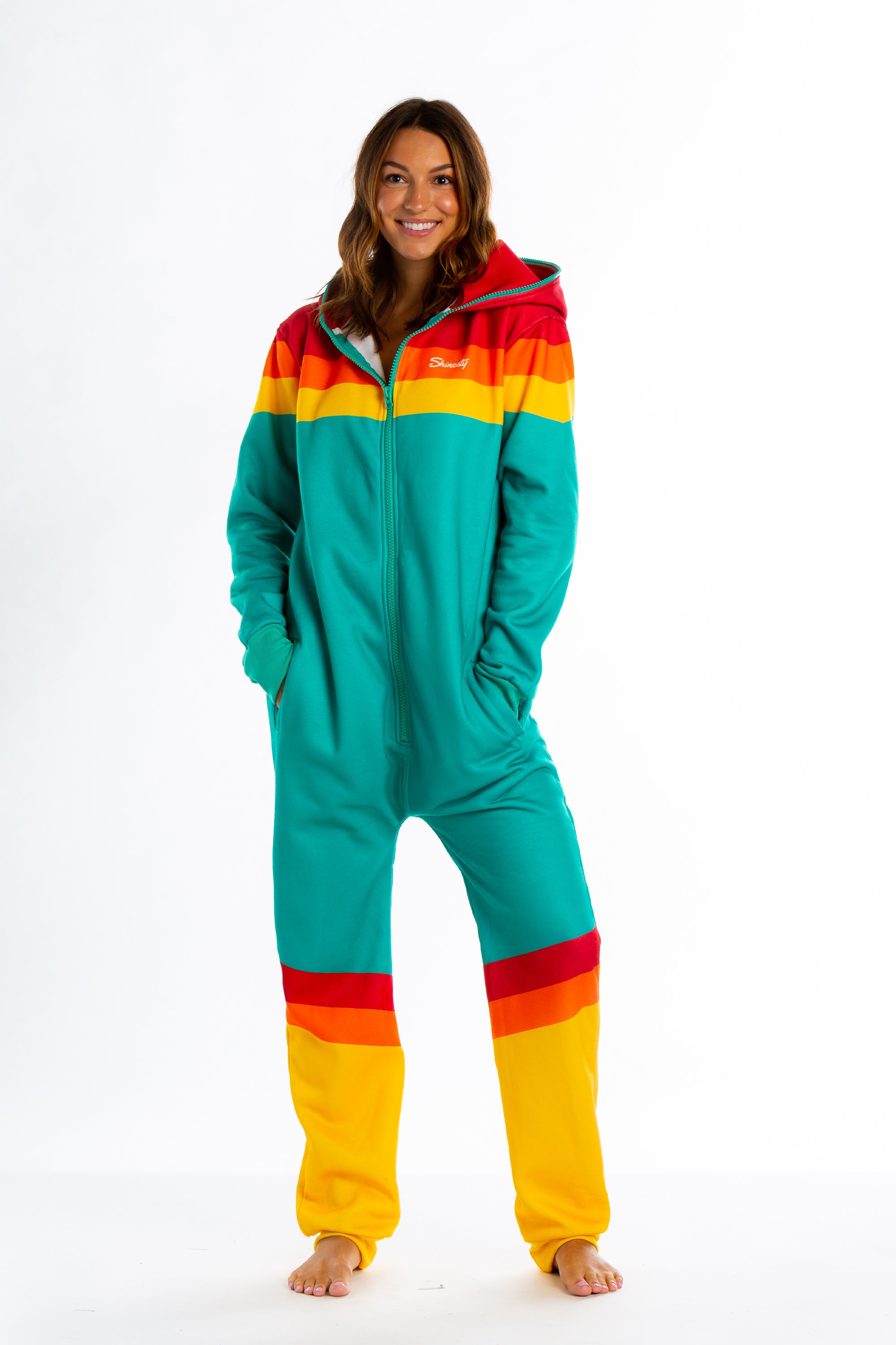 Ladies Unisex Retro 70s Adult Onesie The Backcountry Bomber