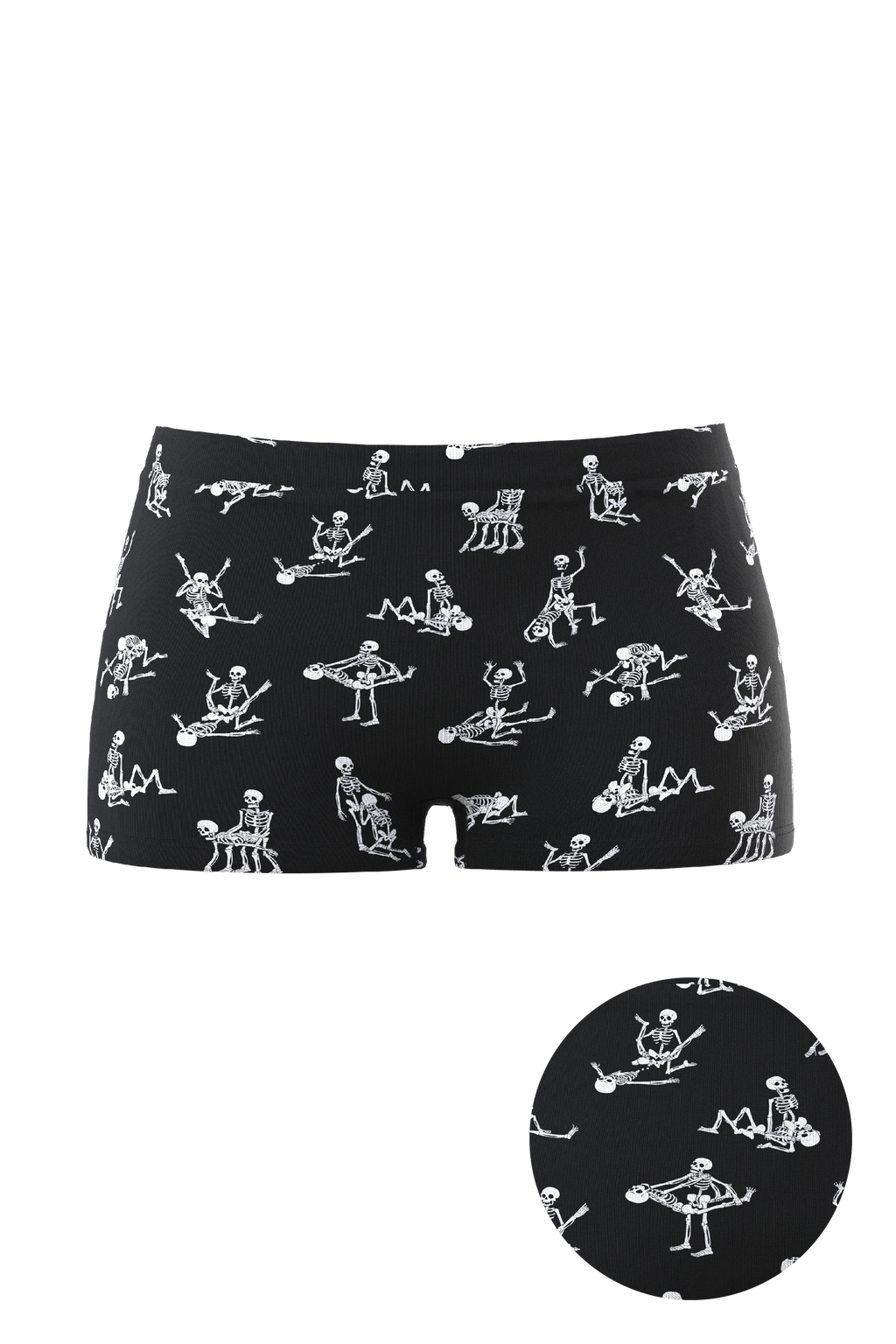 Skeleton modal boyshort underwear