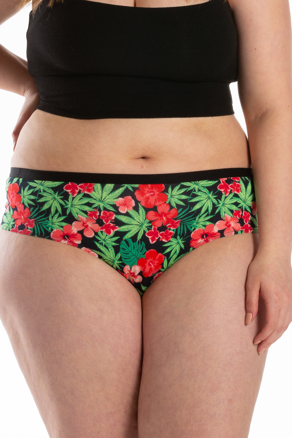 leafy cheeky underwear for women