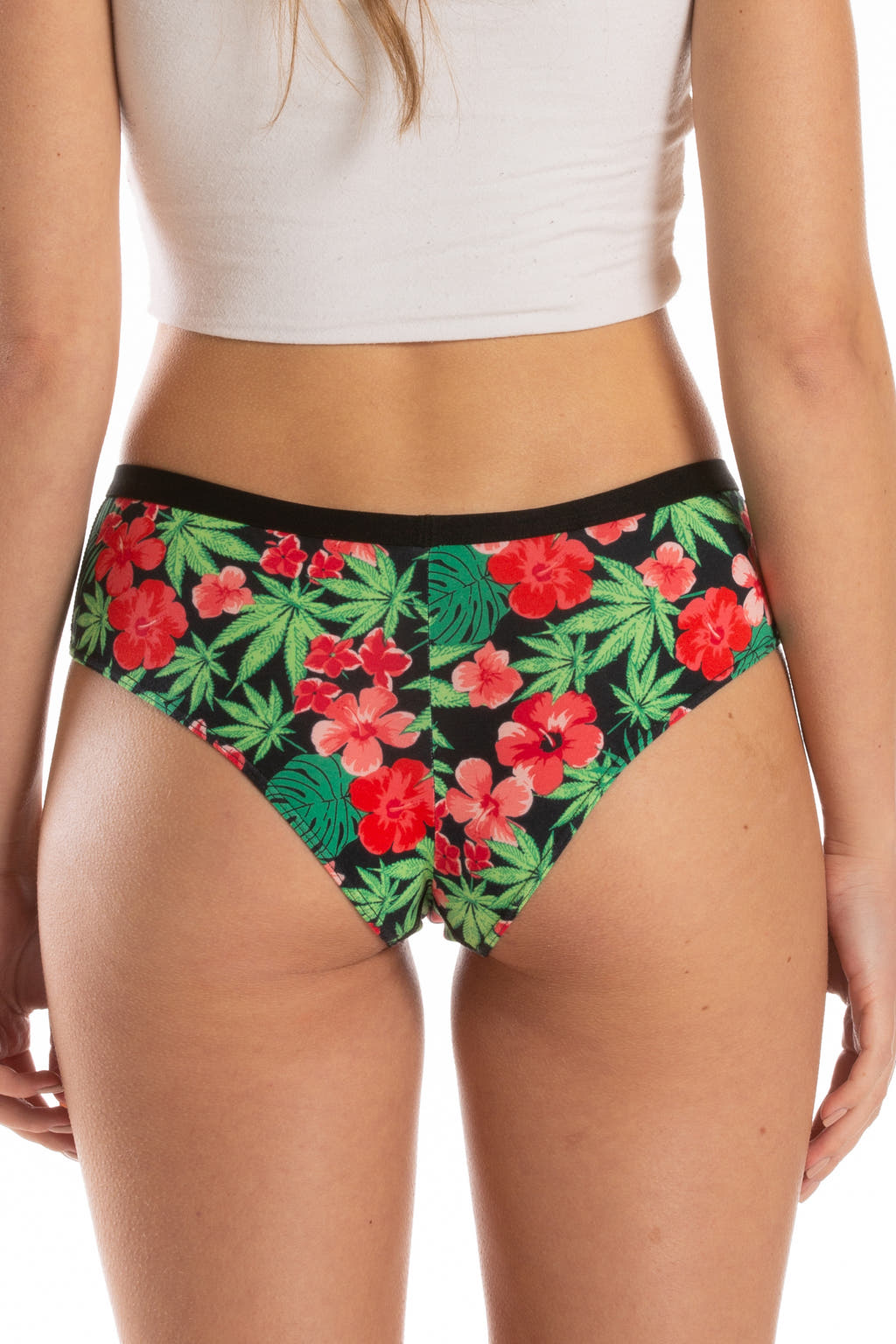 tropical weed cheeky underwear