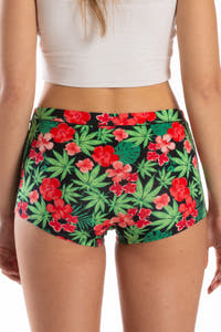 tropical weed modal boyshort for women