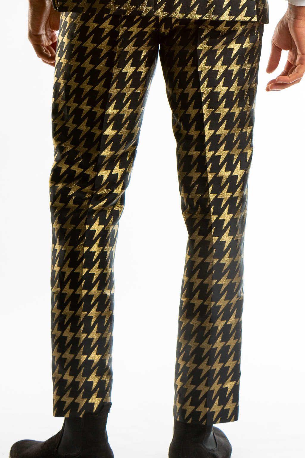 jacquard suit pants