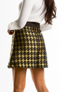 black and gold formal womens skirt