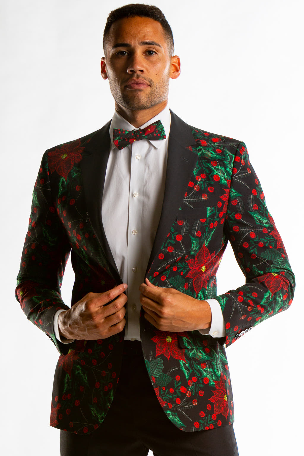 The Centerpiece | Poinsettia Ugly Christmas Suit 
