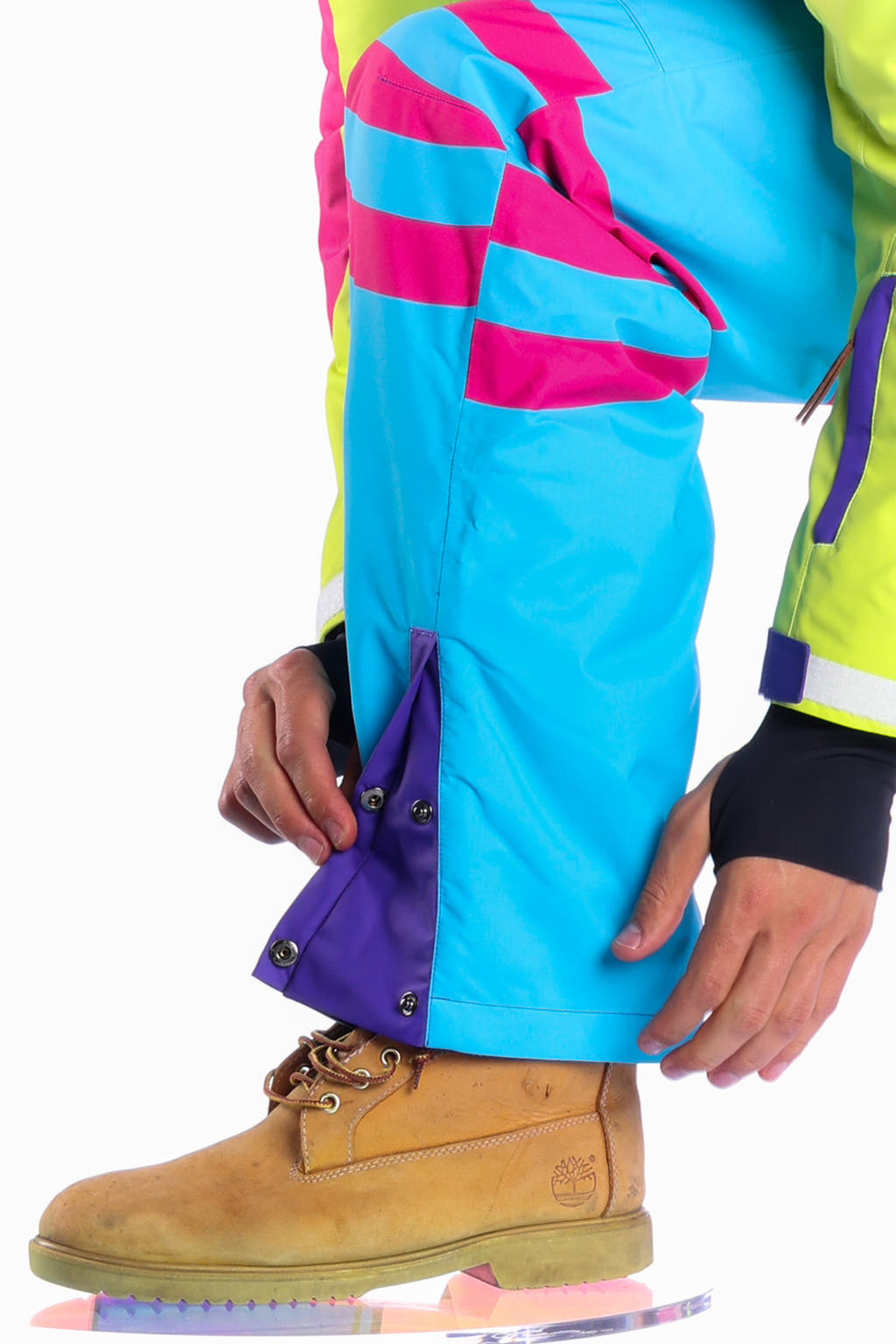 neon retro ski suit