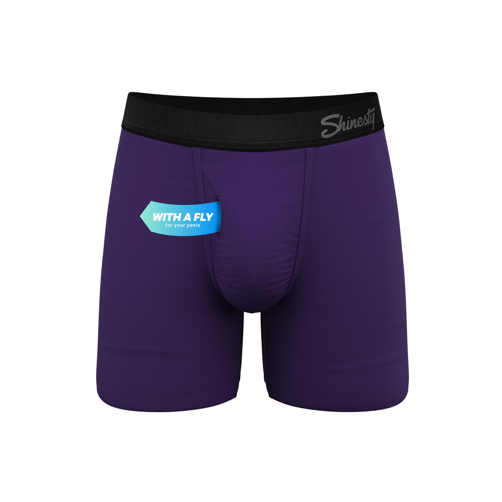 Solid purple underwear for men