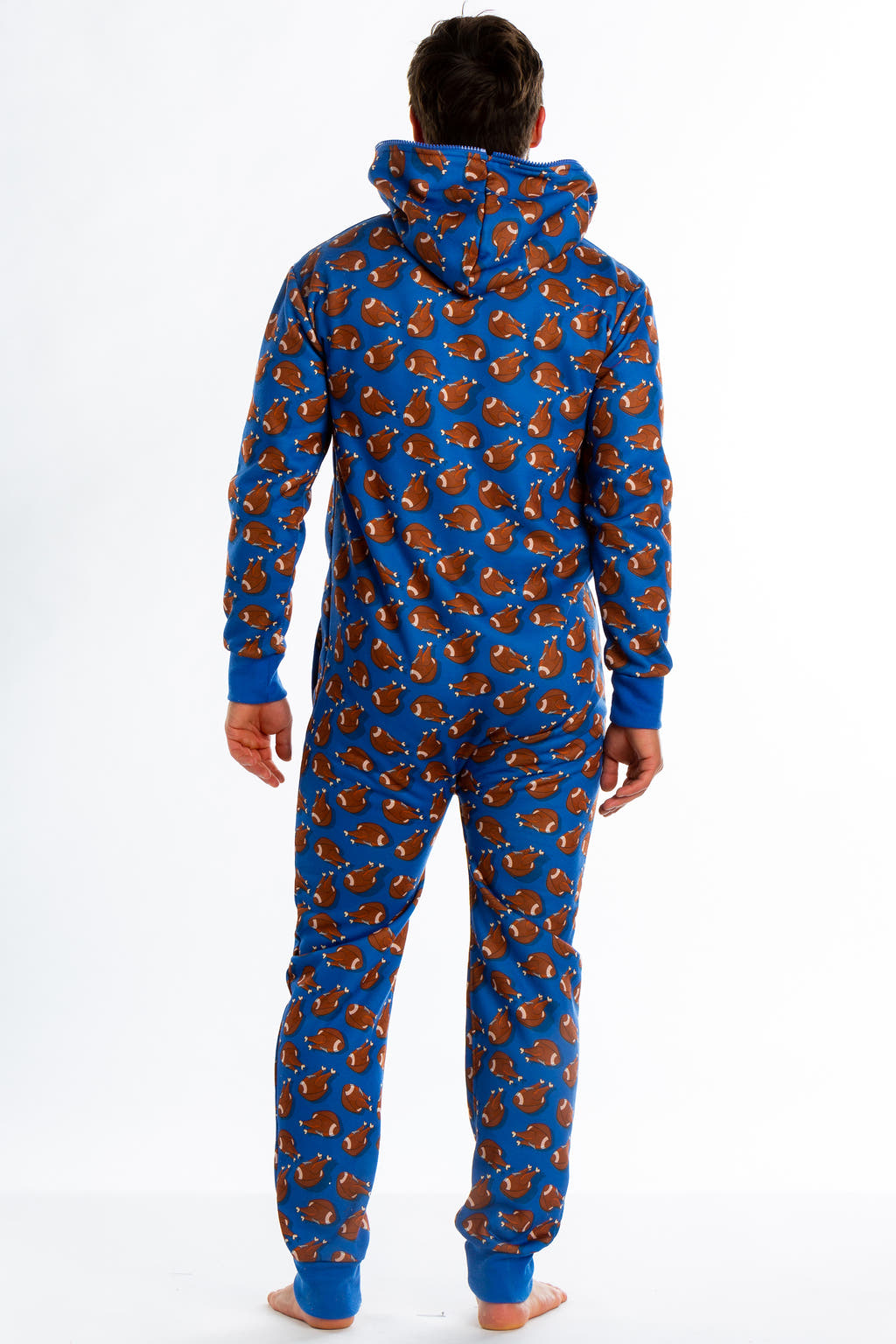 thanksgiving football mens onesie