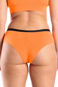 Women cheeky orange underwear
