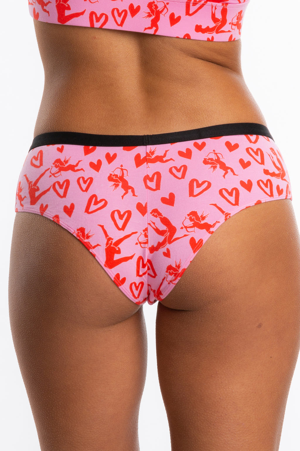 red cupid valentines day underwear