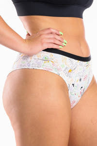 Stylish doodle cheeky underwear