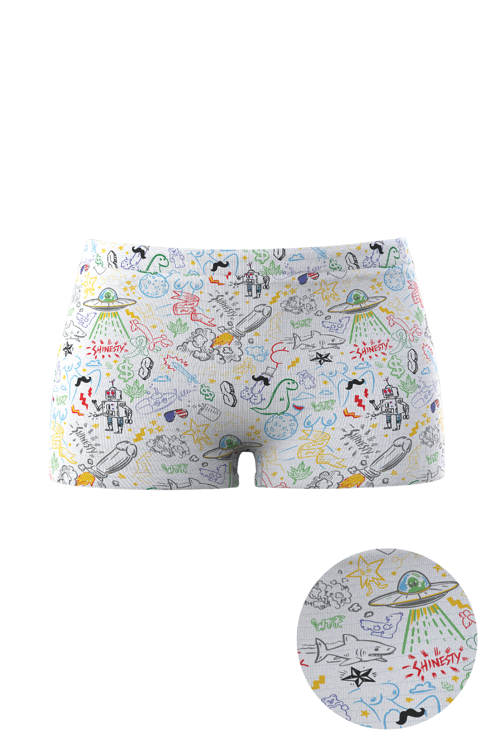 Women's Doodle Boyshort