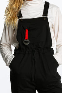 Black Overall Pajamas Bottle Opener