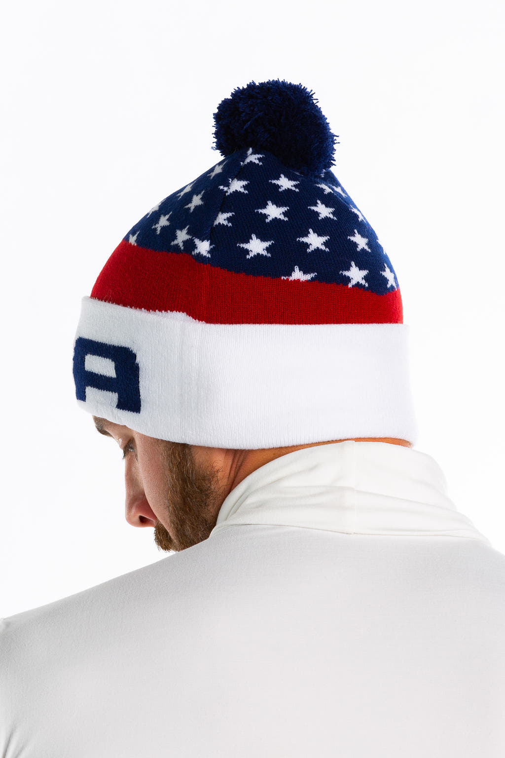 American Flag Ski Beanie