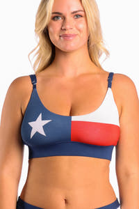 The First Rodeo Texas Flag Bralette