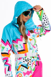 Bright Neon Snow Suit with Hood