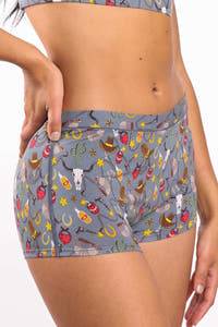 Grey western modal underwear for women