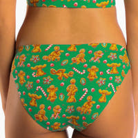 Green gingerbread bikini