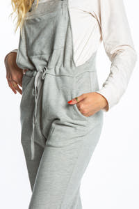 grey pajama overalls for women