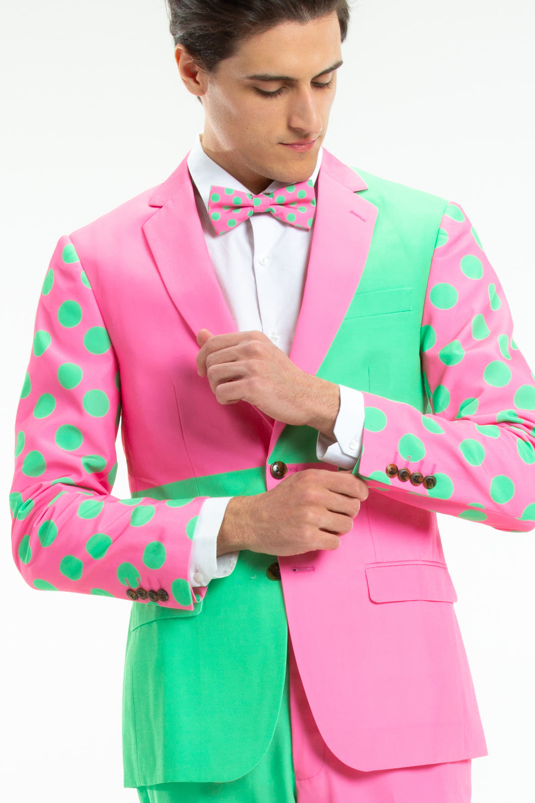 Derby Green And Pink Jockey Men's Suit | The High Stakes